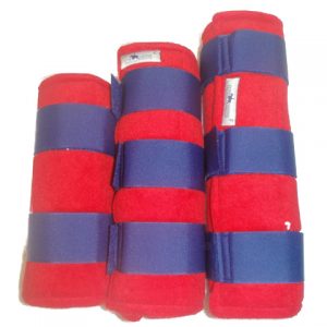 Towelling Boots - Pair (Red/Black)